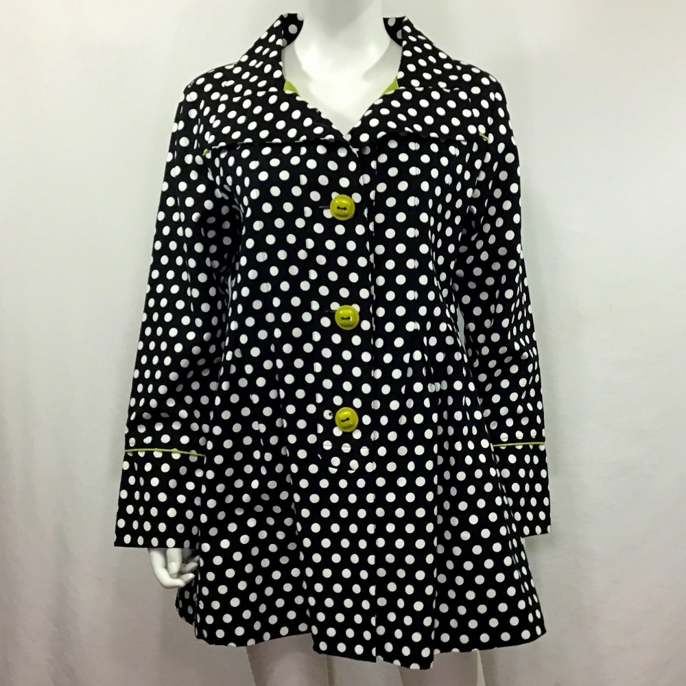UBU Black/White Polka Dot Coat